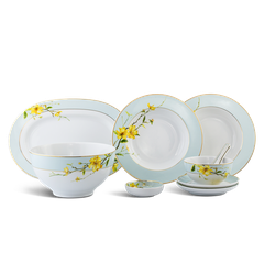 Bộ đồ ăn 23 sản phẩm (B) - Camellia - Hoa Mai