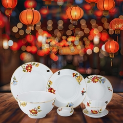 Bộ đồ ăn 25 sản phẩm (B) - Camellia - Cát Tường