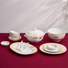 Bộ đồ ăn 25 sản phẩm (B) - Camellia - Hương Biển Kem