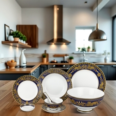 Bộ đồ ăn 30 sản phẩm - Hoàng Cung - Cẩm Tú