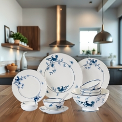 Bộ đồ ăn 30 sản phẩm - Hoàng Cung - Lạc Hồng