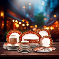 Bộ đồ ăn Âu-Á 45 sản phẩm - Hoàng Cung - Quốc Sắc