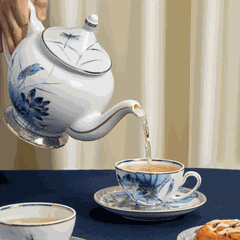 Bộ trà 1.3 L - Hoàng Cung - Sen Vàng