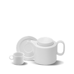 Bộ trà cao 0.33L - Gastroline - Trắng