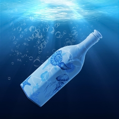 Chai sứ dưỡng sinh vuông 1.0 L + nắp (K1) - Dưỡng Sinh - Đại Dương