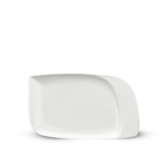 Dĩa chữ nhật 1 vành 27.5 x 16.5 cm - Harmony Lys - Trắng Ngà