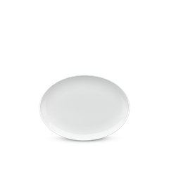 Dĩa elip 21cm - Camellia - Trắng