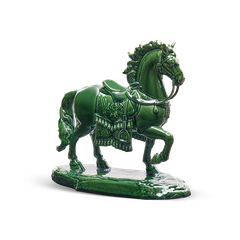 Tượng Bảo Mã 23.9 cm - Tượng - Lưu Ly Xanh