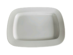 Dĩa chữ nhật 28x20 cm vuông Lys Trắng Ngà
