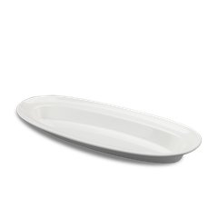 Khay oval cạn 47 x 14 cm - Misc Assortment Lys - Trắng Ngà