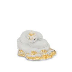 Tượng Rắn Bảo Kim 17 cm - Trắng