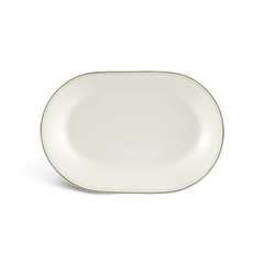 Dĩa oval 32 cm - Tulip Ngà - Ngân Sa