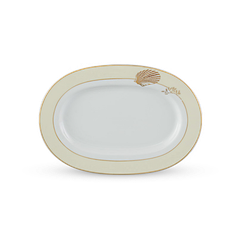Dĩa Oval 32 cm - Camellia - Hương Biển kem