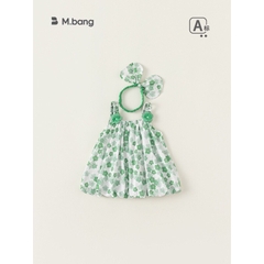 Váy bé gái mùa hè M.bang hàng thiết kế có kèm băng đô, Váy bé gái hai dây Mbang chất siêu thoáng mát