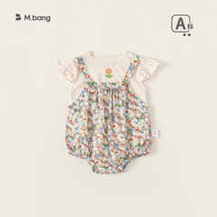 Váy bé gái Mbang 2 chi tiết vải nhẹ thoáng mát, Yếm bé gái Mbang 2 chi tiết vải nhẹ mát