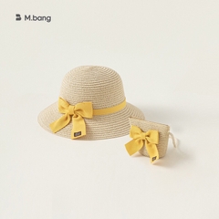 Set túi mũ cho bé gái Mbang màu vàng hồng xinh xắn