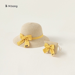 Set túi mũ cho bé gái Mbang màu vàng hồng xinh xắn