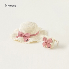 Set túi mũ cho bé gái Mbang màu vàng hồng xinh xắn