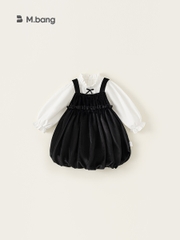 Set váy bé gái 2 chi tiết Mbang chất siêu nhẹ, thoáng. Set váy bé gái Mbang điệu đà