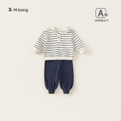 Bộ quần áo nỉ cho bé gái Mbang chất siêu mềm ấm