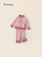 Set quần áo bé gái Mbang siêu dày ấm, Set quần áo cho bé gái Mbang chất bông siêu ấm