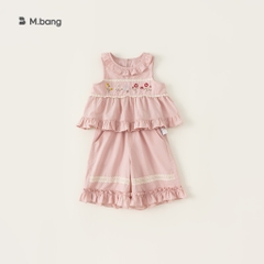 Set quần áo ống rộng không tay thiết kế xinh xắn M.bang cho bé gái