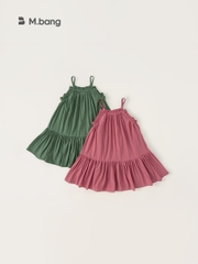Váy maxi cổ yếm 2 lớp sang chảnh M.bang cho bé gái