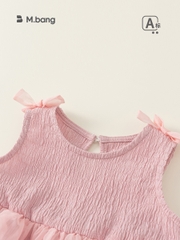 Body so sinh nơ hồng chất siêu thoáng M.bang cho bé gái