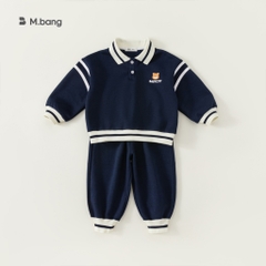 Bộ quần áo dài tay bé trai Mbang chất mềm. Bộ quần áo thu đông bé trai Mbang