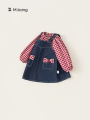 Set bò bé gái dài tay thu đông Mbang 2 chi tiết xinh xắn. Set bò bé gái dài tay Mbang hàng thiết kế