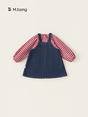 Set bò bé gái dài tay thu đông Mbang 2 chi tiết xinh xắn. Set bò bé gái dài tay Mbang hàng thiết kế