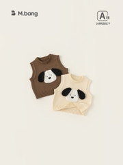 Áo  gile len hình ngộ nghĩnh M.bang cho bé