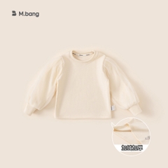 Áo nỉ đính voan sang chảnh M.bang cho bé gái