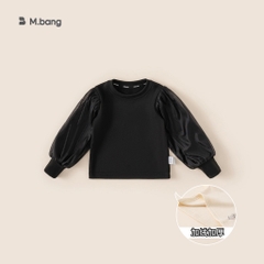 Áo nỉ đính voan sang chảnh M.bang cho bé gái