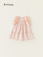 Váy thêu hoa vải cotton siêu mát M.bang cho bé gái