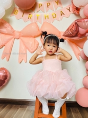 Váy công chúa bé gái Mbang xinh xắn, Váy công chúa hai dây cho bé gái Mbang