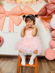 Váy công chúa bé gái Mbang xinh xắn, Váy công chúa hai dây cho bé gái Mbang