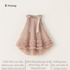 Váy công chúa voan 2 lớp sang chảnh M.bang cho bé gái