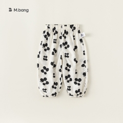 Quần mùa thu họa tiết bông hoa M.bang cho bé gái