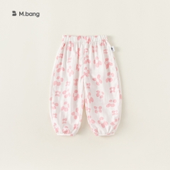 Quần mùa thu họa tiết bông hoa M.bang cho bé gái