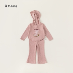Bộ quần áo nỉ có mũ, quần ống suông chất gân mềm ấm dễ thương M.bang cho bé 2–8 tuổ