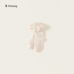 Tất cao cổ thiết kế xinh xắn màu be M.bang cho bé gái