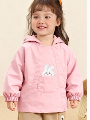 Áo khoác gió lót nỉ CUTEPANDA'S cho bé trai, bé gái chống nước, giữ nhiệt họa tiết gấu