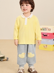 Quần Nỉ Cạp Chun Bo Gấu Họa Tiết 3D Hình Vịt Và Thỏ Xinh Xắn CUTEPANDA'S Cho Bé Trai Bé Gái