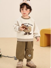 Áo Nỉ Lót Bông Siêu Ấm Thiết Kế Xinh Xắn CUTEPANDA'S Cho Bé Trai, Bé Gái