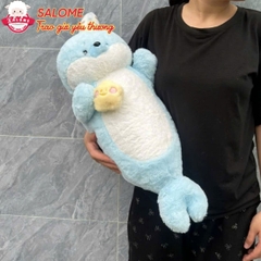 Gấu Bông Hải Cẩu Xanh Dương Ôm Trăng Sao