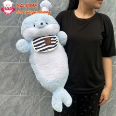 Gấu Bông Hải Cẩu Xanh Dương Ôm Trăng Sao