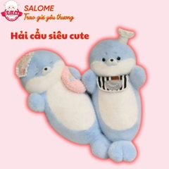 Gấu Bông Hải Cẩu Xanh Dương Ôm Trăng Sao