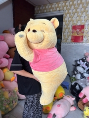 Thú bông gấu Pooh nằm áo chữ size 1 - 1m