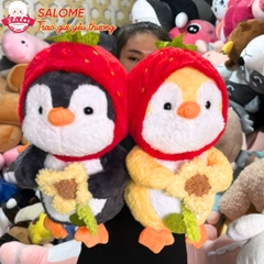 Gấu Bông Chim Cánh Cụt Ôm Hoa Hướng Dương